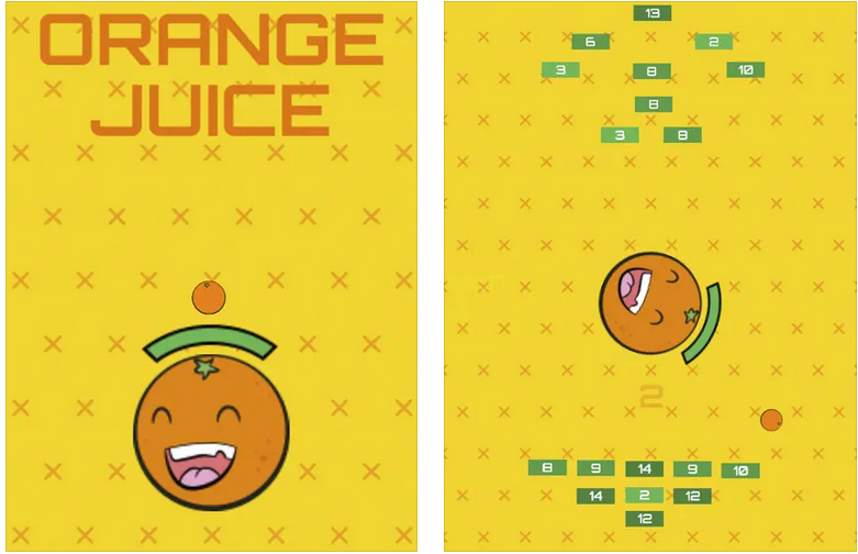 Orange Juice Brick Breaker
